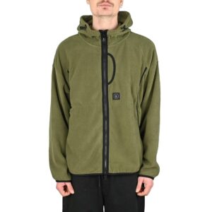 Volcom Nomaa Zip Up Hooded Fleece - Winter Moss
