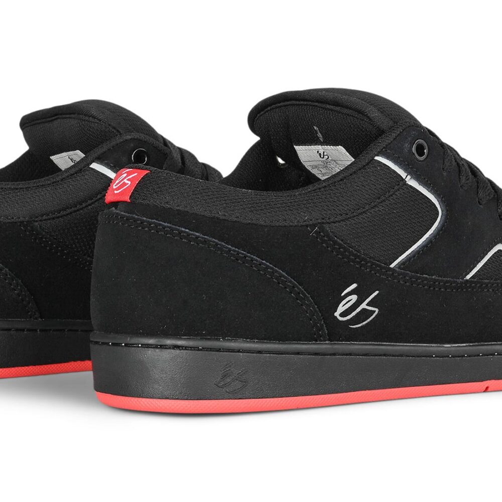 eS Sophisto Low Top Skate Shoes - Black/Black/Red