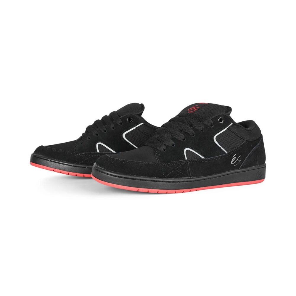 eS Sophisto Low Top Skate Shoes - Black/Black/Red