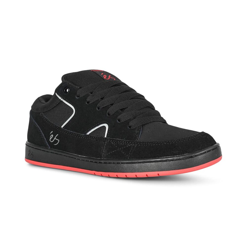 eS Sophisto Low Top Skate Shoes - Black/Black/Red