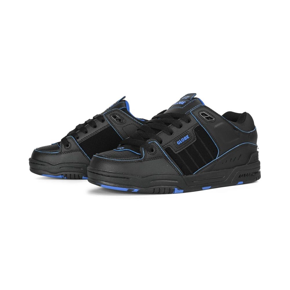Globe Fusion Skate Shoes - Black/Blue/Mosaic