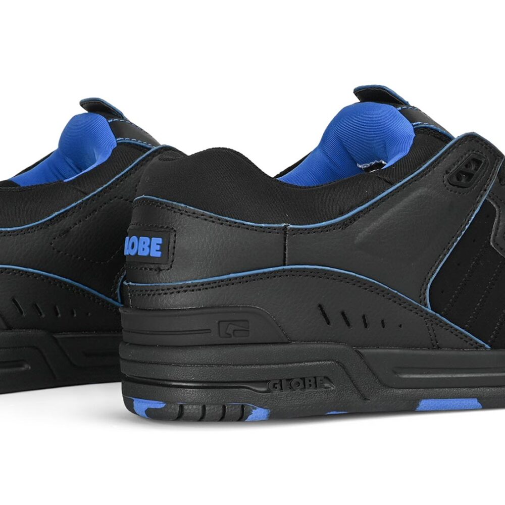 Globe Fusion Skate Shoes - Black/Blue/Mosaic