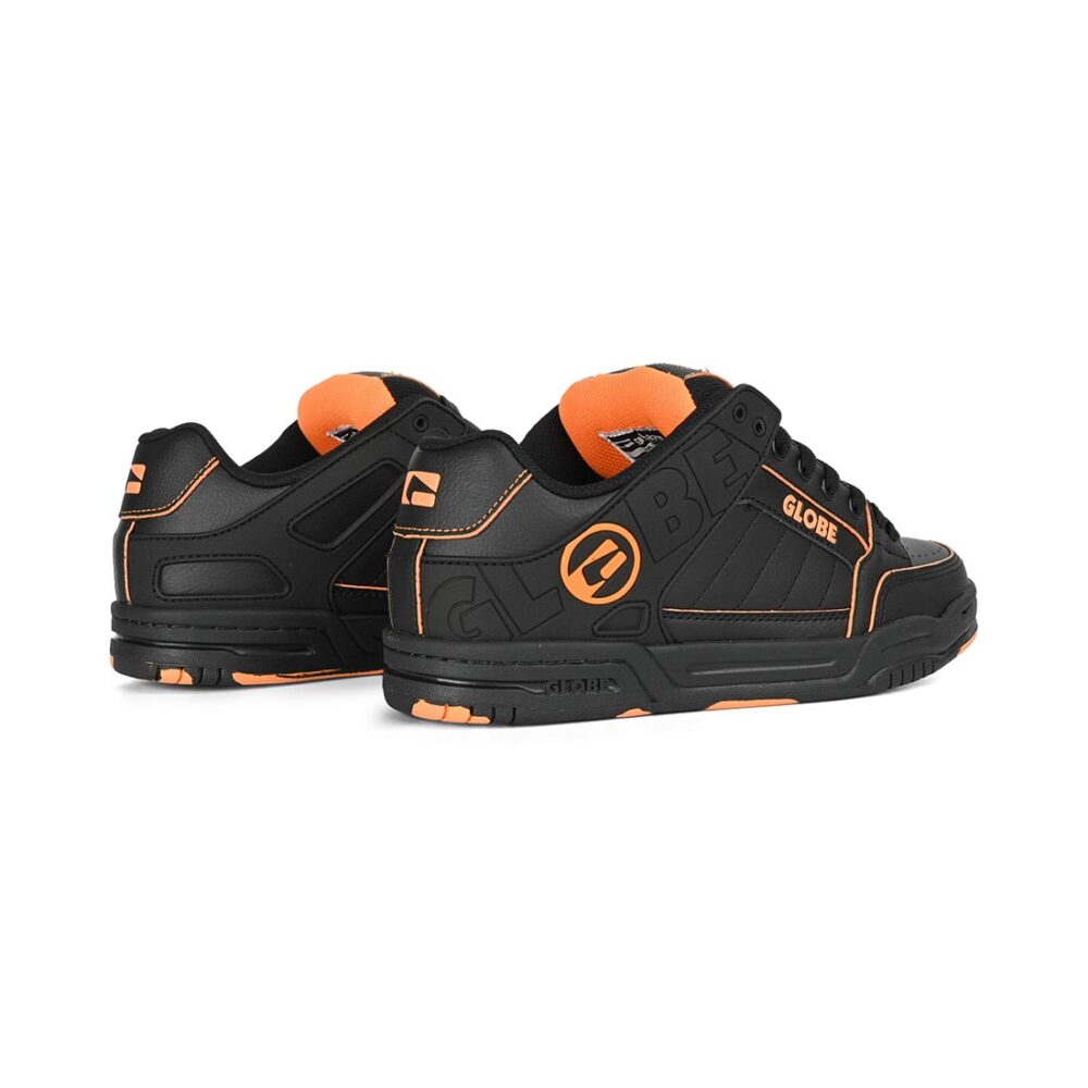 Globe Tilt Skate Shoes - Black/Orange/Mosaic