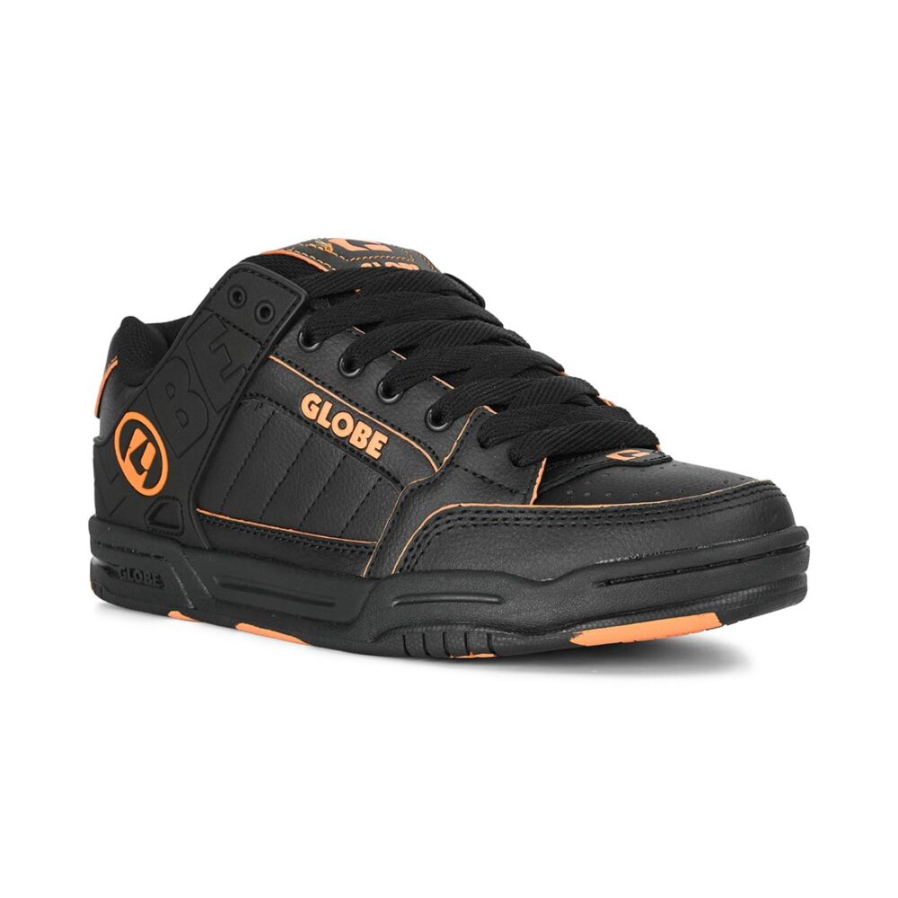 Globe Tilt Skate Shoes - Black/Orange/Mosaic