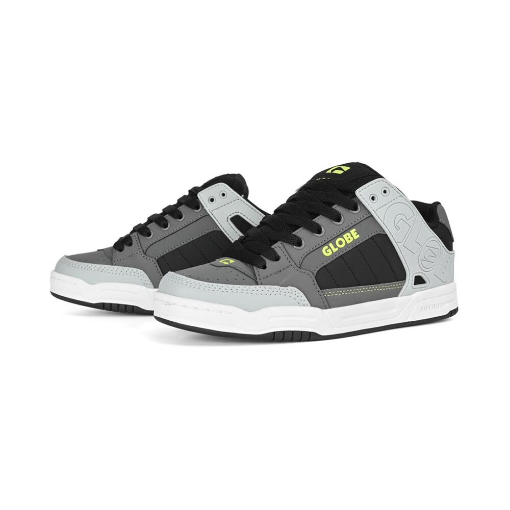 Globe Tilt Skate Shoes - Greyscale/Black