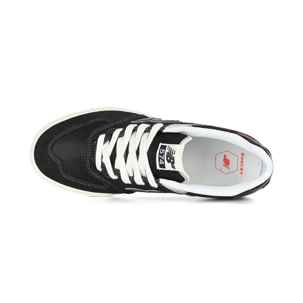 New Balance Numeric 574 Vulc Skate Shoes - Black/White