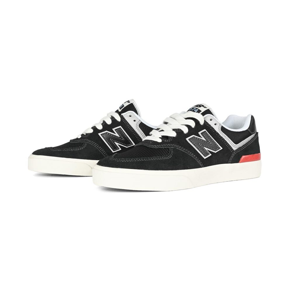 New Balance Numeric 574 Vulc Skate Shoes - Black/White