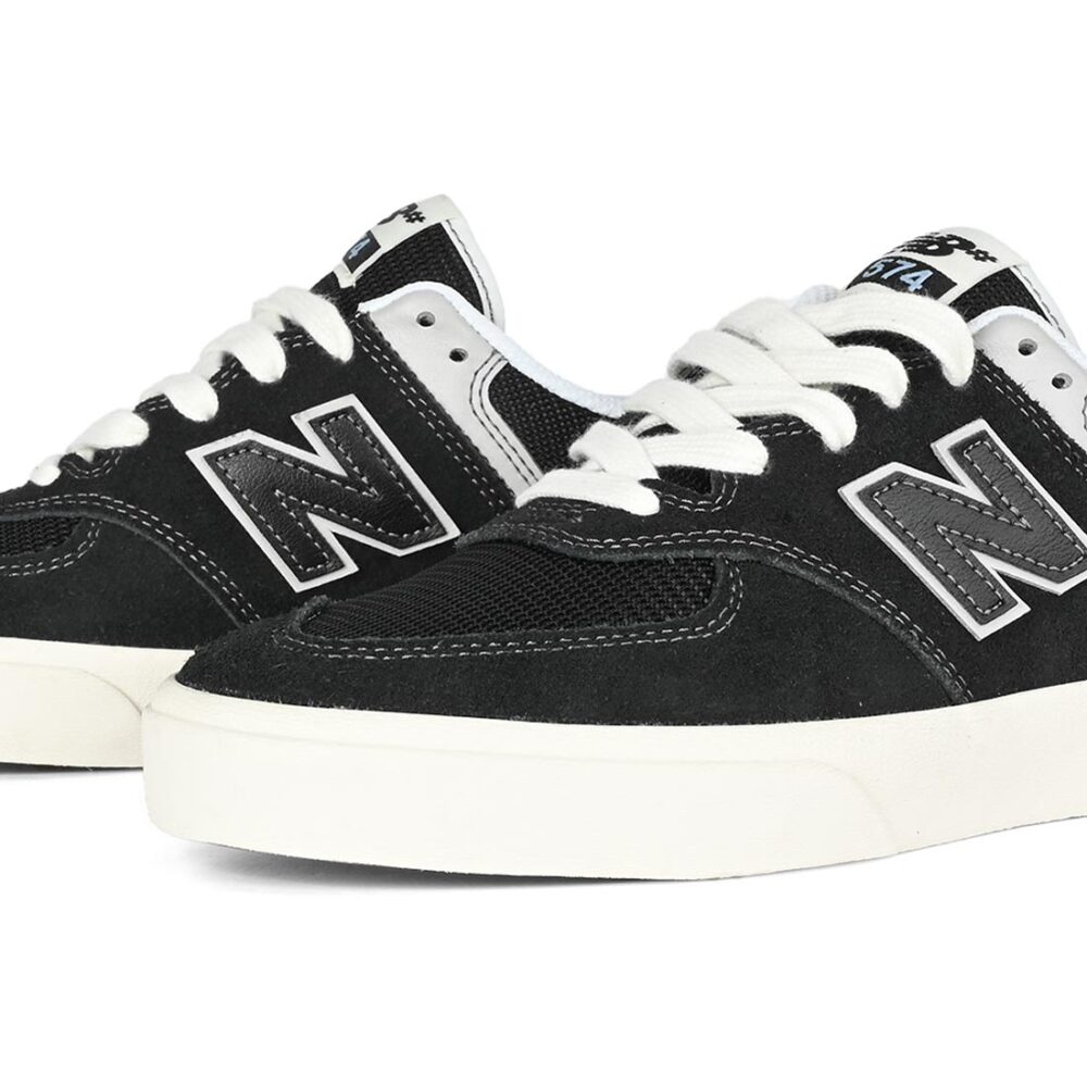 New Balance Numeric 574 Vulc Skate Shoes - Black/White