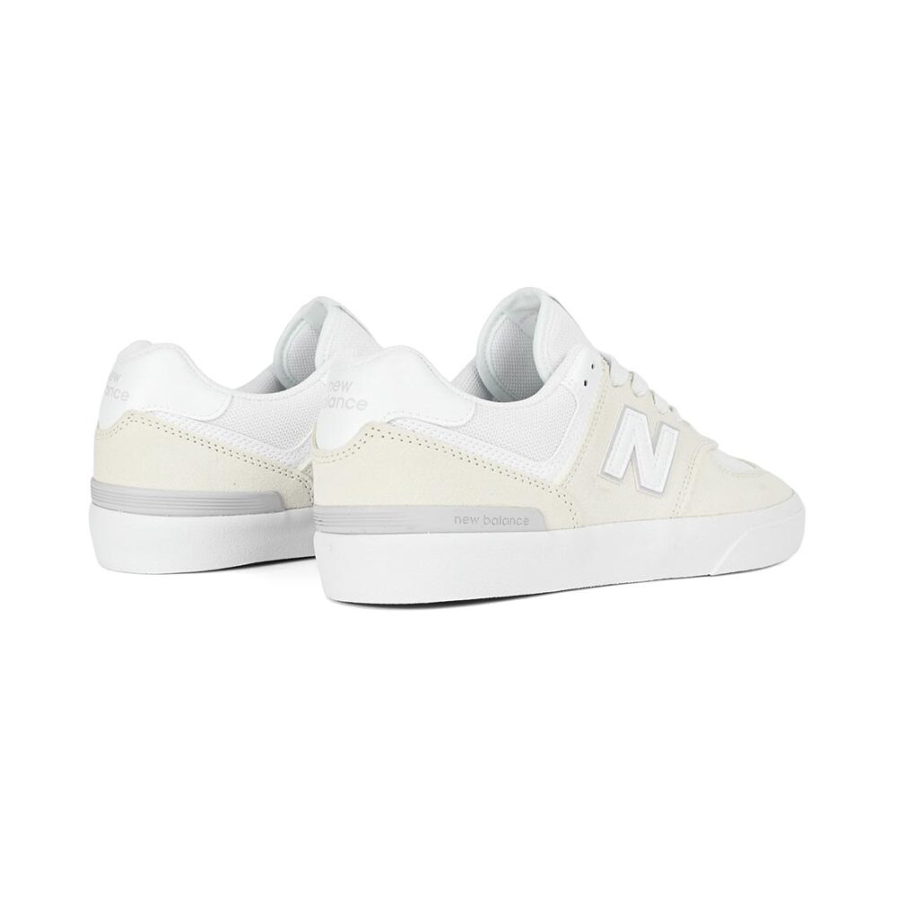 New Balance Numeric 574 Vulc Skate Shoes - White/White