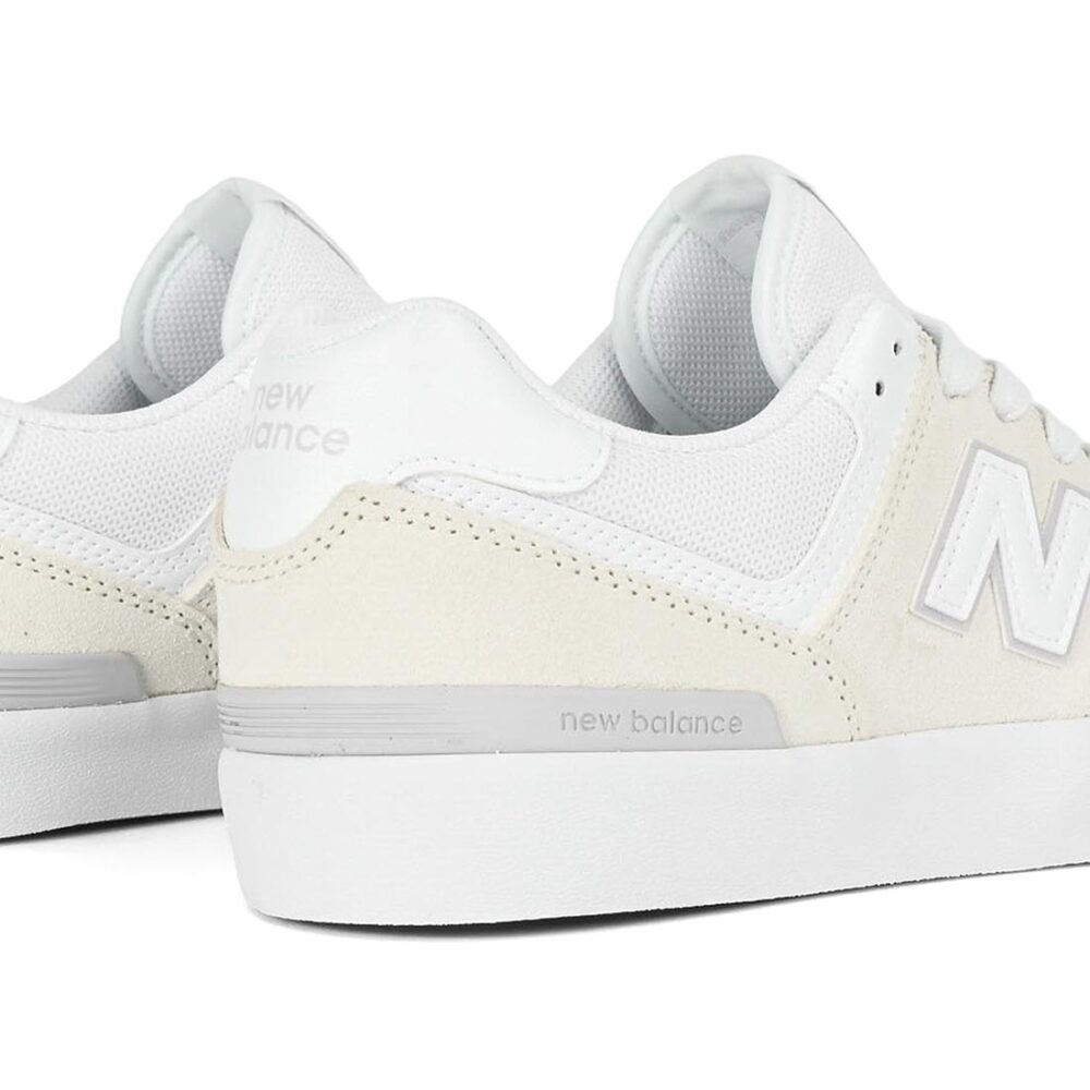 New Balance Numeric 574 Vulc Skate Shoes - White/White