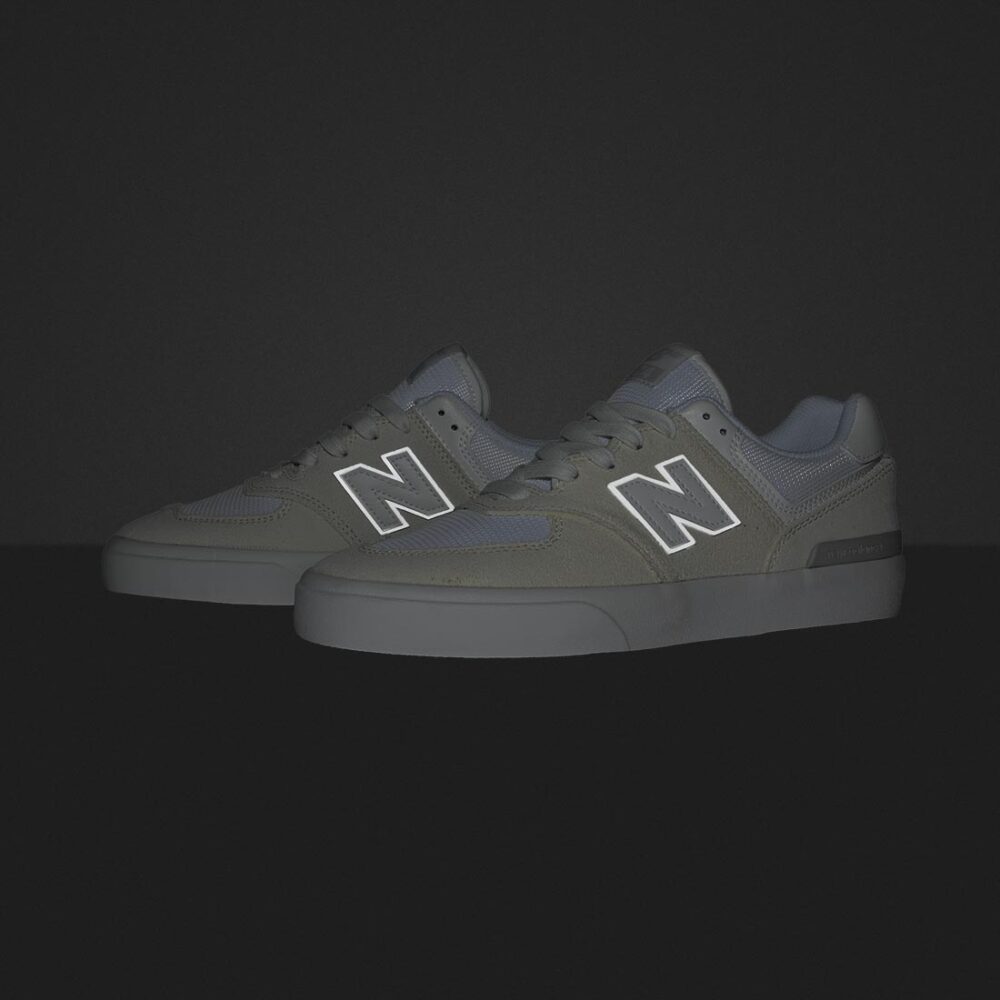 New Balance Numeric 574 Vulc Skate Shoes - White/White
