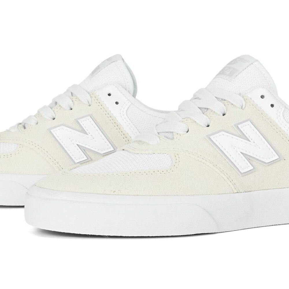New Balance Numeric 574 Vulc Skate Shoes - White/White
