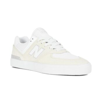 New Balance Numeric 574 Vulc Skate Shoes - White/White