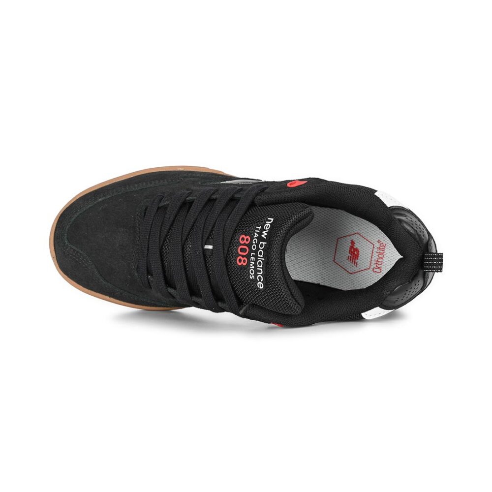 New Balance Numeric 808L Tiago Lemos Skate Shoes - Black/Gum