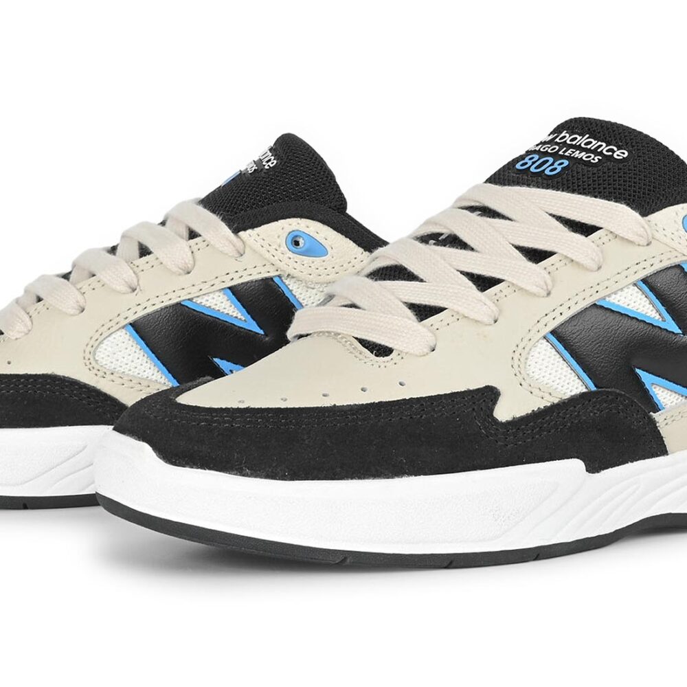 New Balance Numeric 808L Tiago Lemos Skate Shoes - Sea Salt/Black