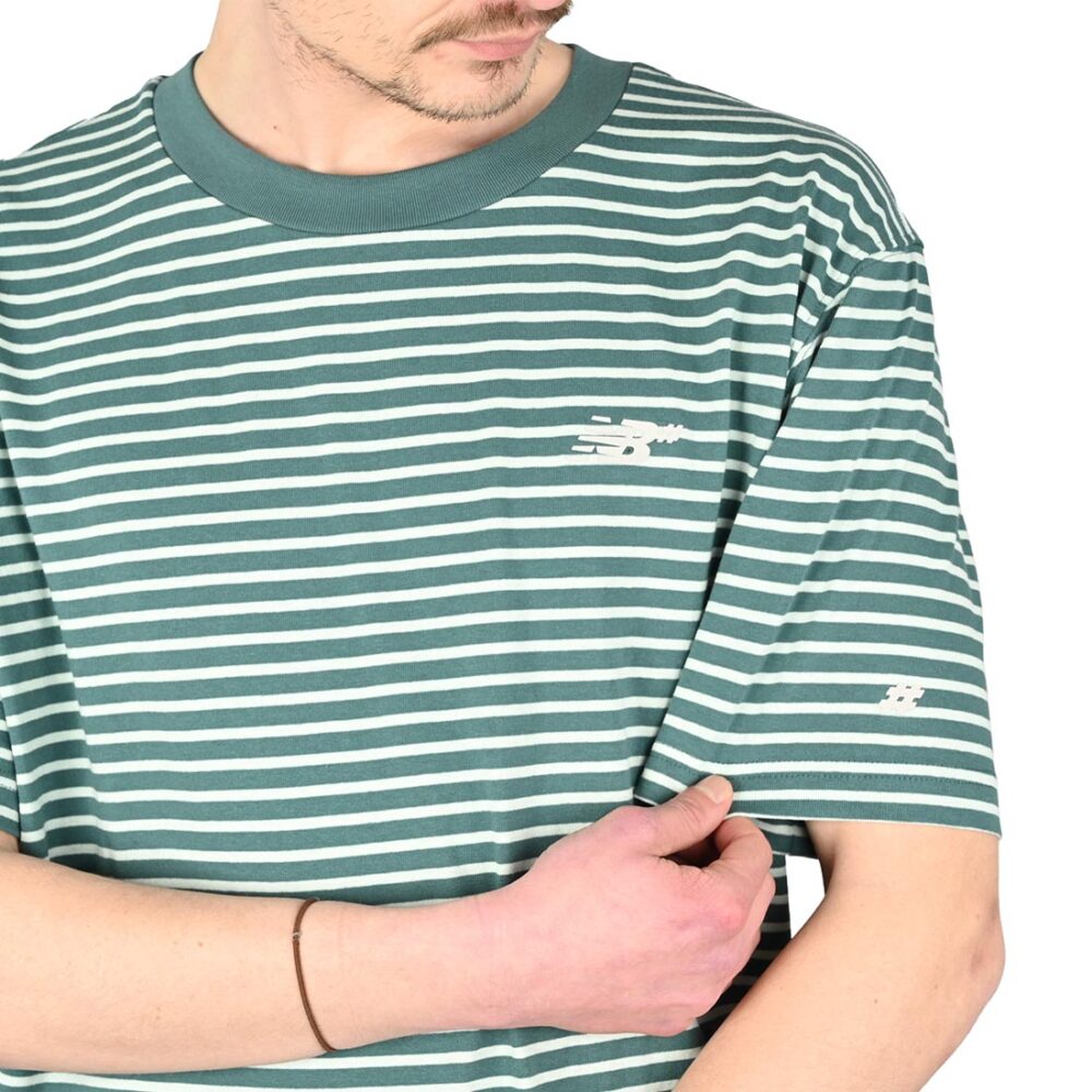 New Balance Numeric Stripe S/S T-Shirt - New Spruce