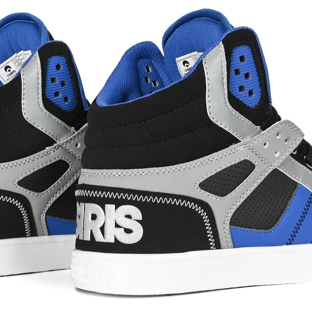 Osiris Clone High Top Shoes - Black/Blue/Grey