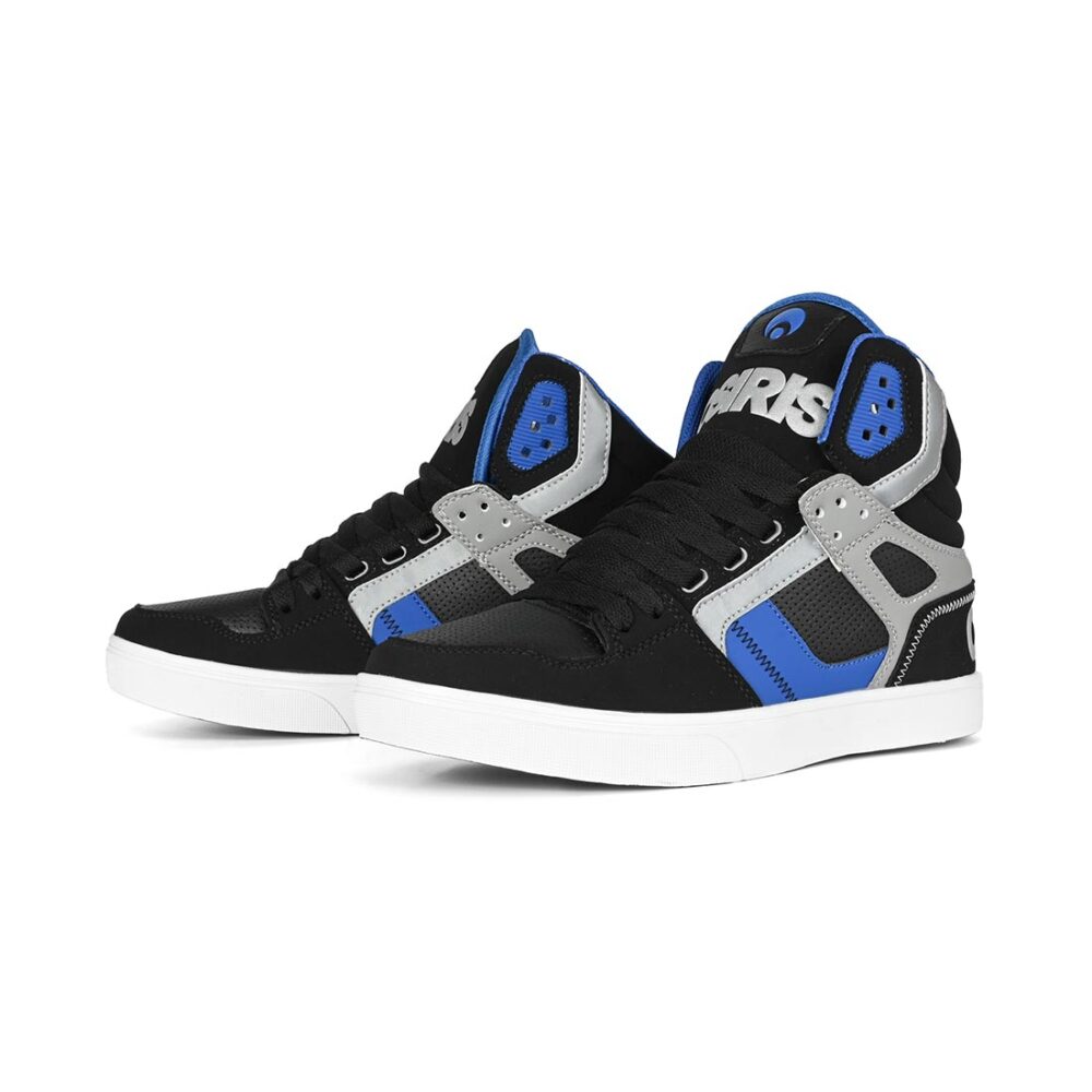 Osiris Clone High Top Shoes - Black/Blue/Grey