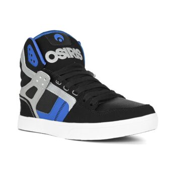 Osiris Clone High Top Shoes - Black/Blue/Grey