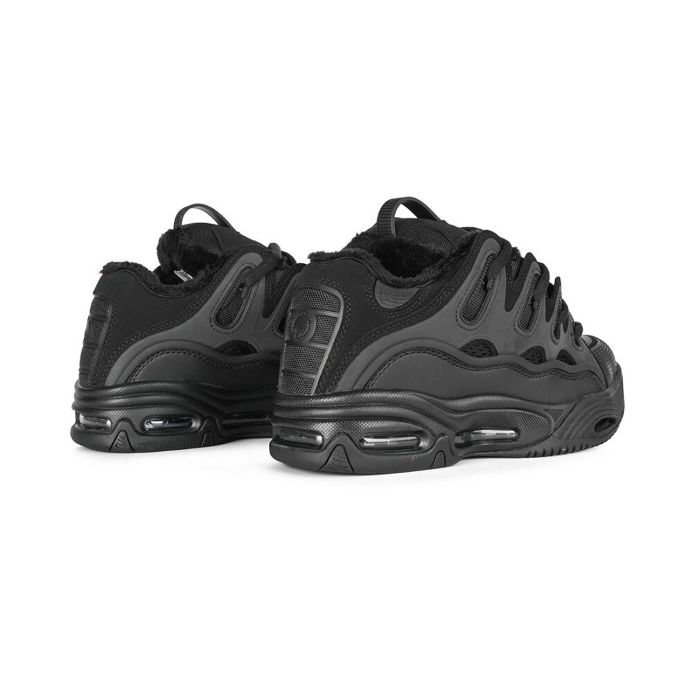 Osiris D3 2001 Skate Shoes - Black/Black/Shearling