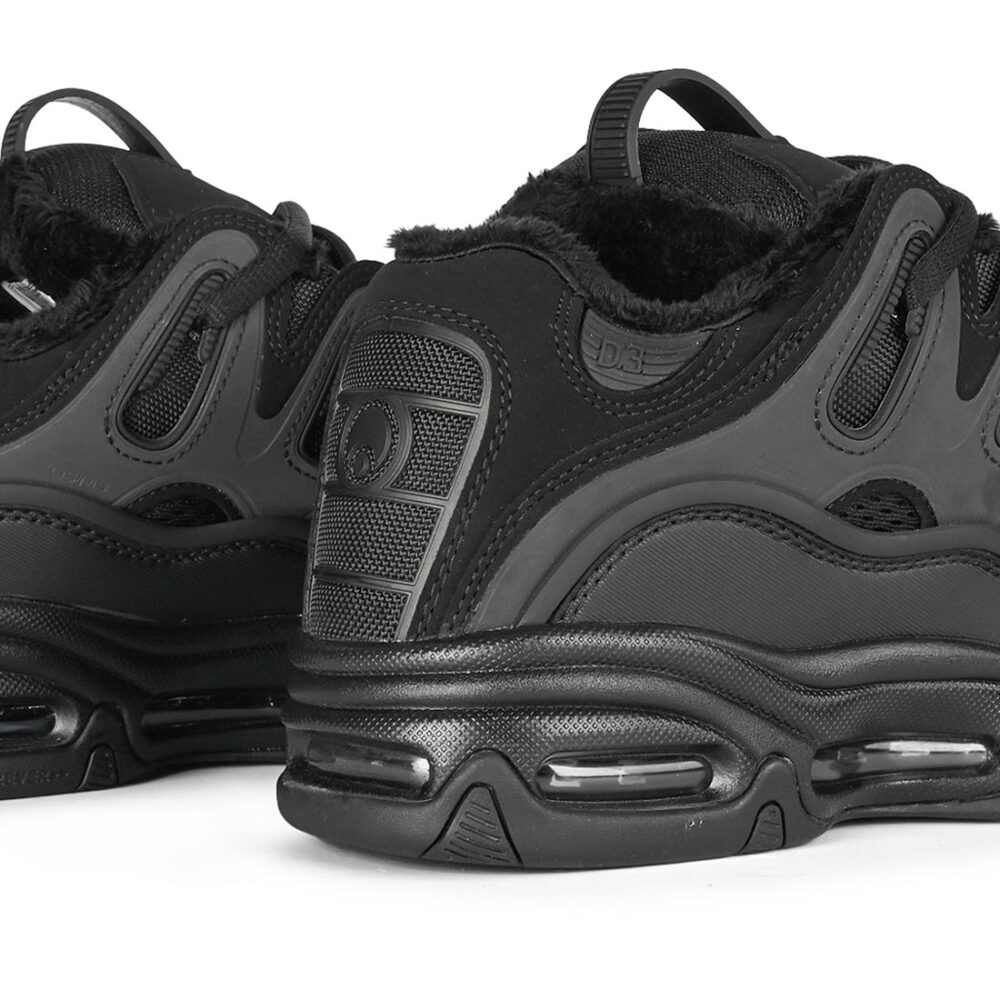 Osiris D3 2001 Skate Shoes - Black/Black/Shearling