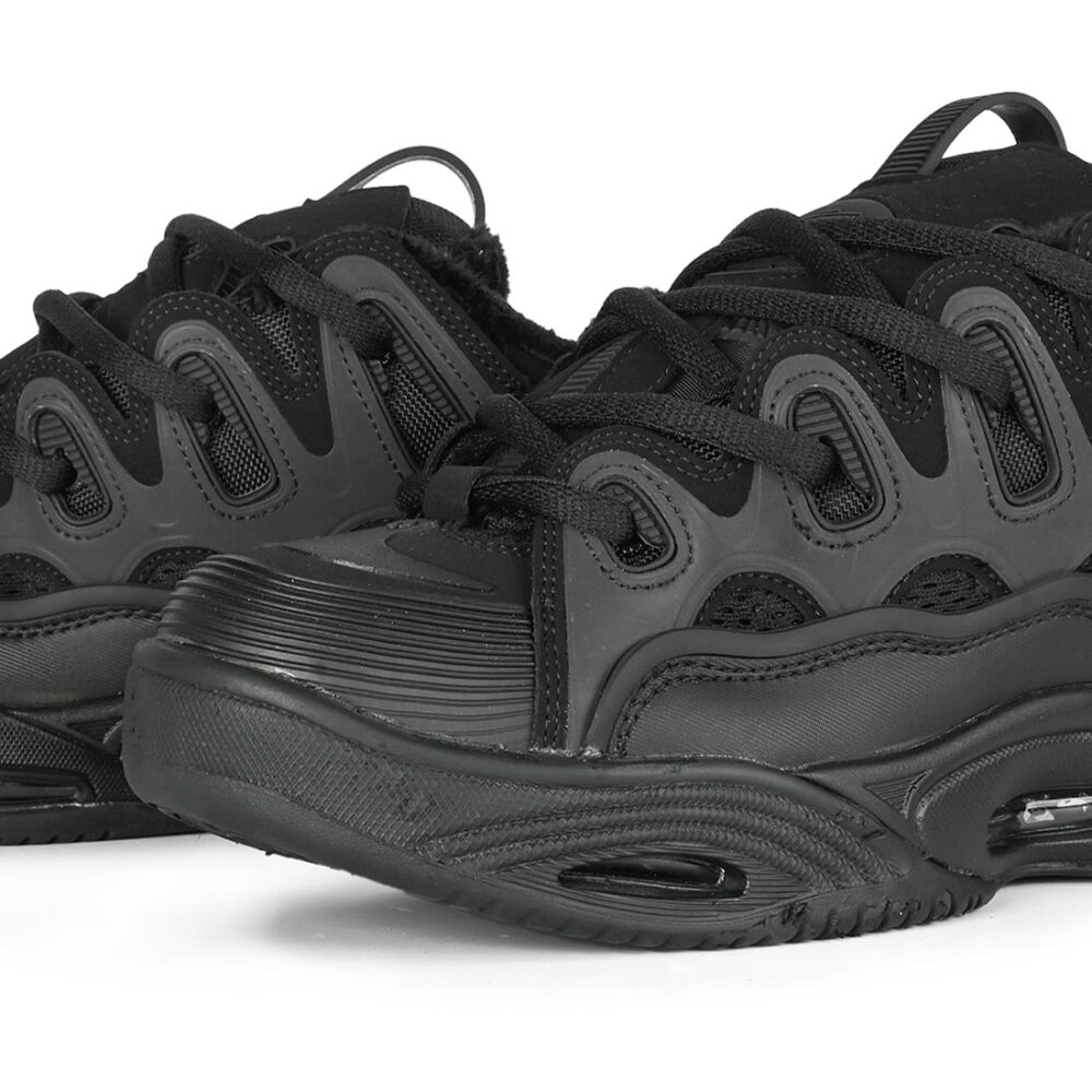 Osiris D3 2001 Skate Shoes - Black/Black/Shearling