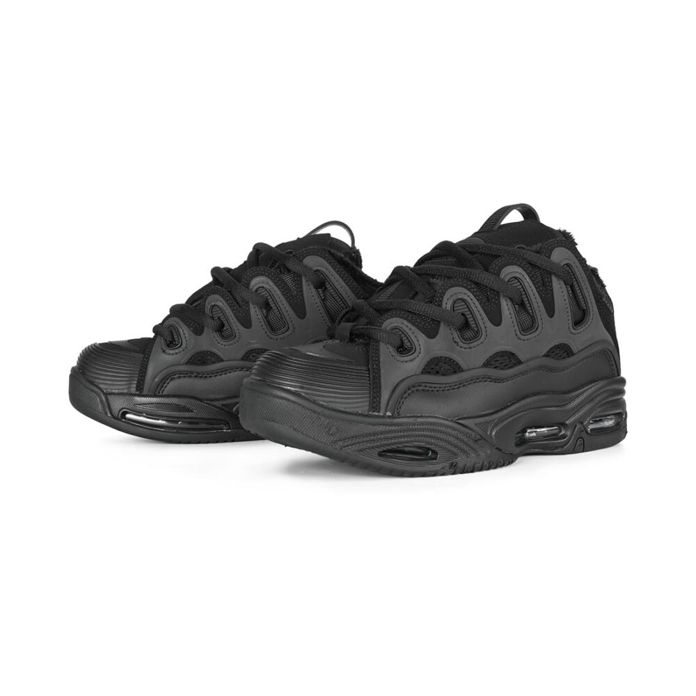 Osiris D3 2001 Skate Shoes - Black/Black/Shearling
