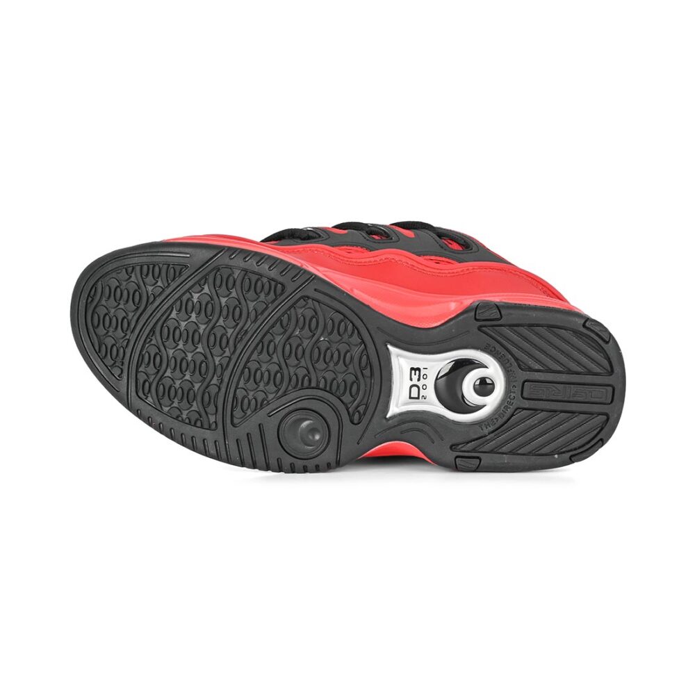 Osiris D3 2001 Skate Shoes - Red/Black/Red