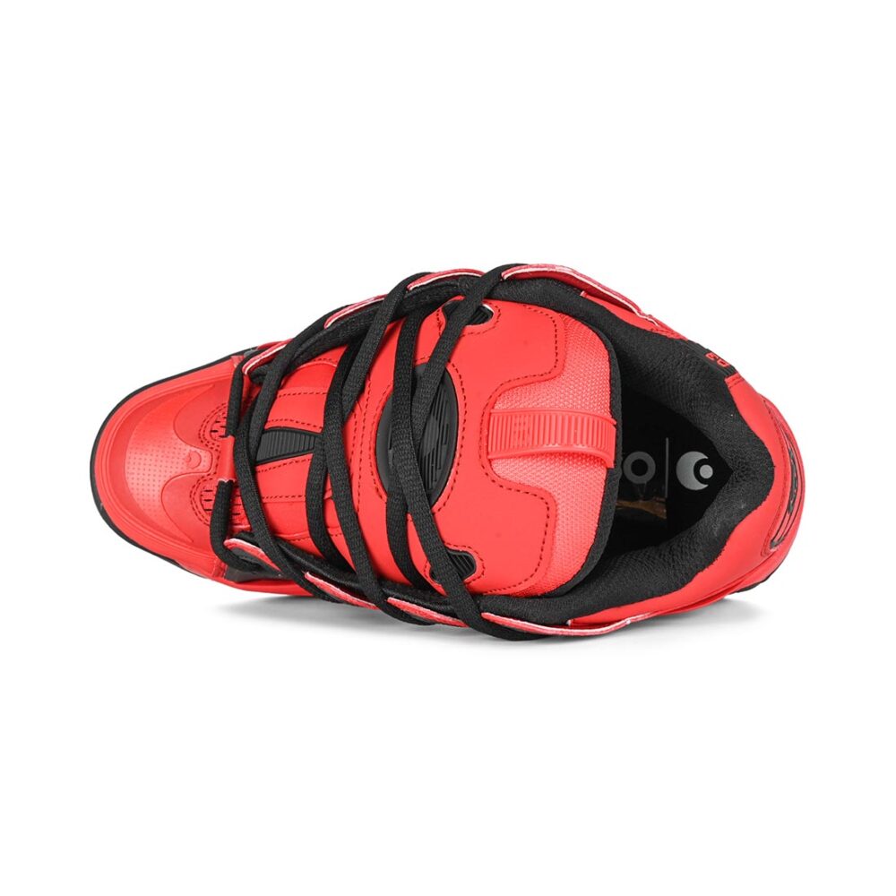 Osiris D3 2001 Skate Shoes - Red/Black/Red