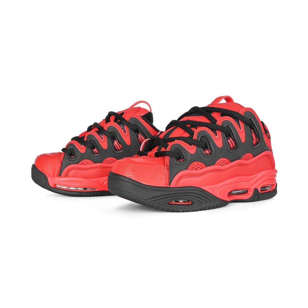 Osiris D3 2001 Skate Shoes - Red/Black/Red