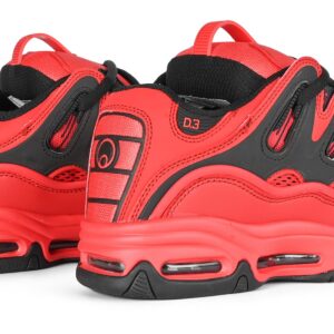 Osiris D3 2001 Skate Shoes - Red/Black/Red