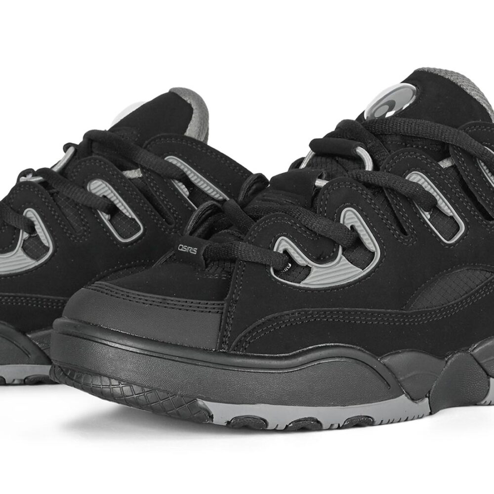 Osiris D3 E Skate Shoes - Black/Grey/Black