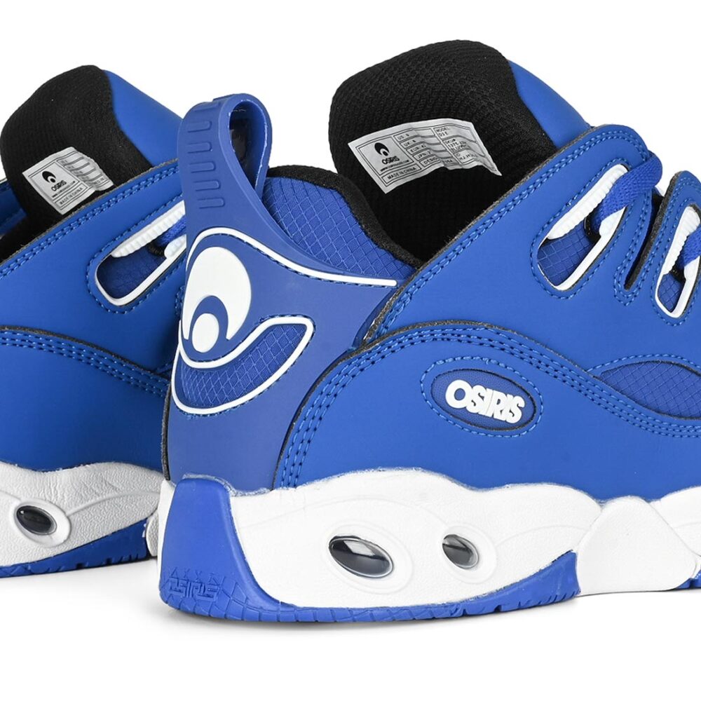 Osiris D3 E Skate Shoes - Blue/White/Blue