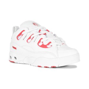 Osiris D3 E Skate Shoes - White/Red/White