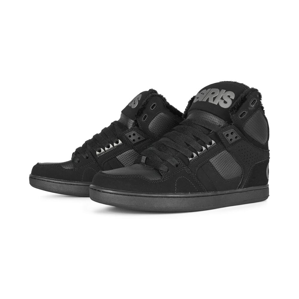 Osiris NYC 83 CLK High Top Shoes - Black/Black/Shearling
