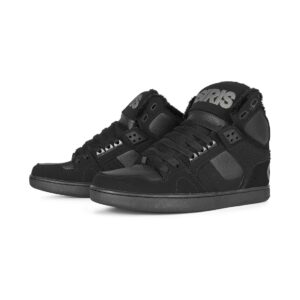 Osiris Silver High Top Lace Up Nyc 83 Clk Mens Trainer In