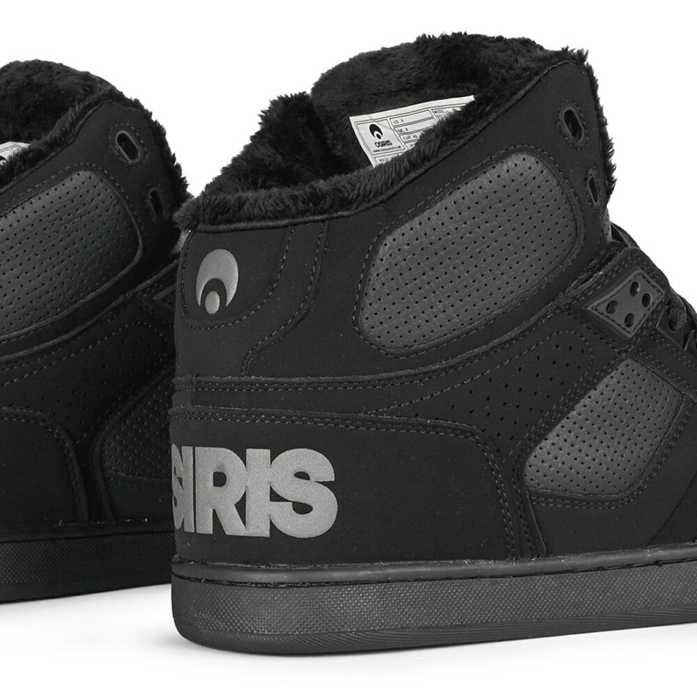 Osiris NYC 83 CLK High Top Shoes - Black/Black/Shearling