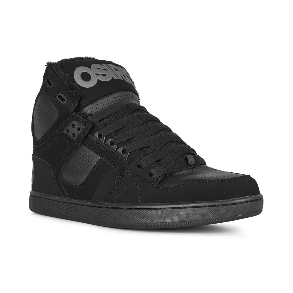 Osiris NYC 83 CLK High Top Shoes - Black/Black/Shearling
