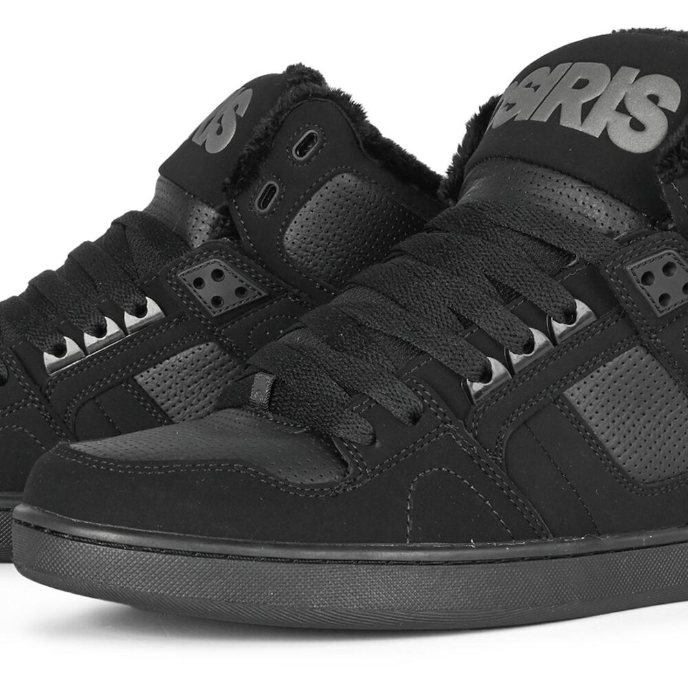 Osiris NYC 83 CLK High Top Shoes - Black/Black/Shearling