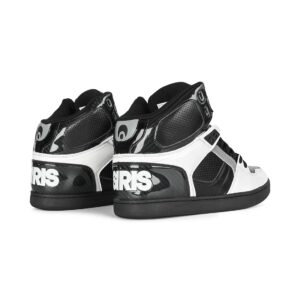 Mens Osiris Nyc 83 Clk Sneakers In Black Grey White | Soletrader