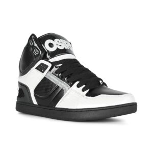 Mens Osiris Nyc 83 Clk Sneakers In Black Grey White | Soletrader