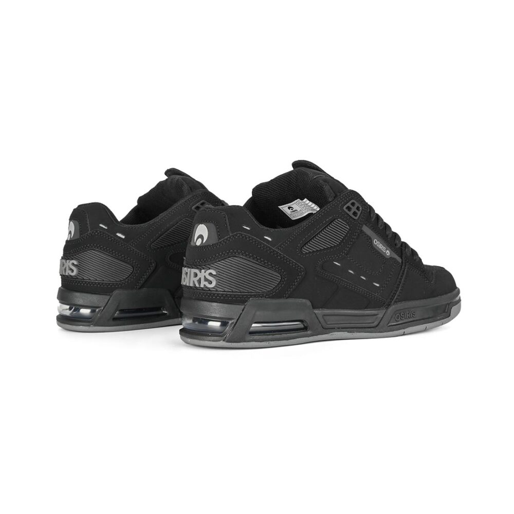 Osiris Peril Skate Shoes - Black/Black/Grey