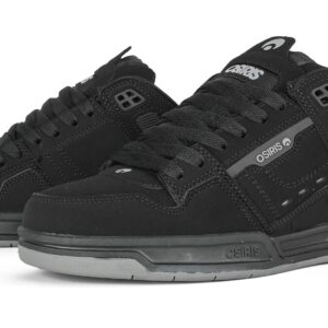Osiris Peril Skate Shoes - Black/Black/Grey