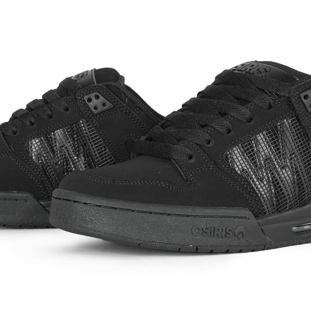 Osiris Pixel Skate Shoes - Black/Black/Black