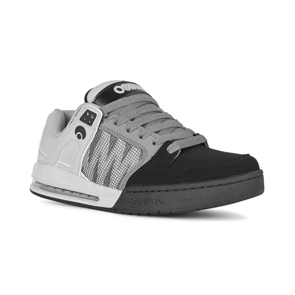 Osiris Pixel Skate Shoes - Black/Charcoal/Grey