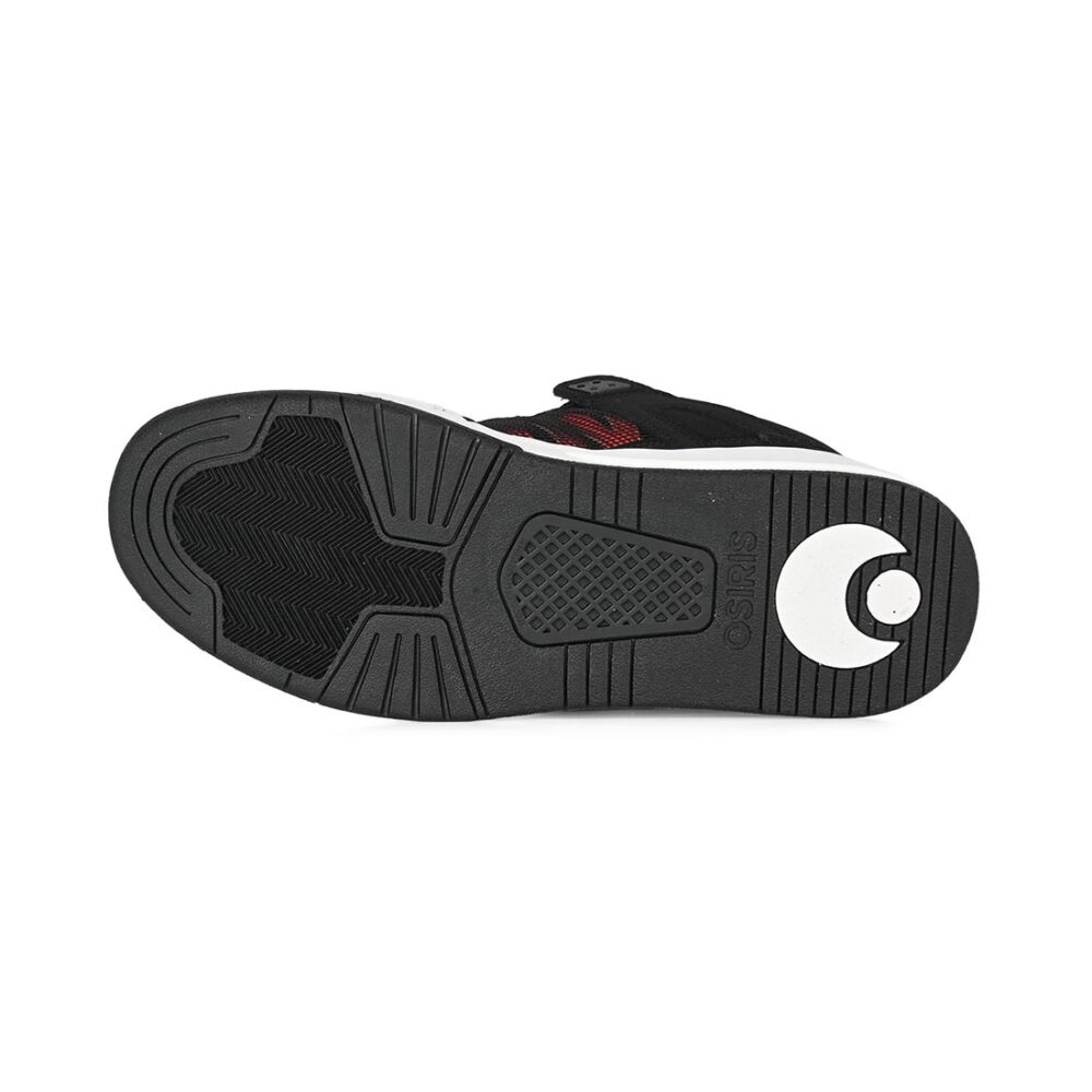Osiris Pixel Skate Shoes - Black/White/Red