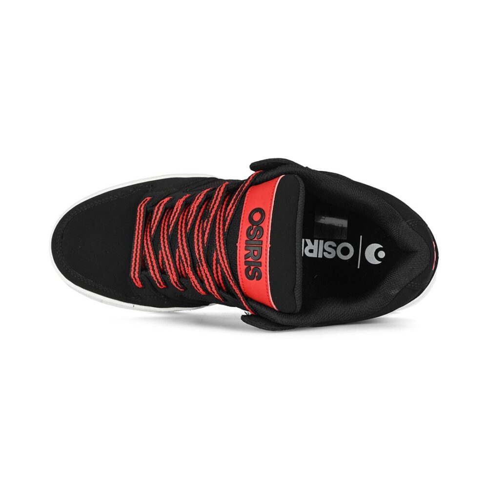 Osiris Pixel Skate Shoes - Black/White/Red