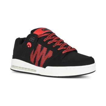 Osiris Pixel Skate Shoes - Black/White/Red