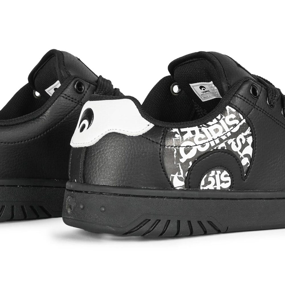 Osiris Troma Alt Skate Shoes - Black/White/Black