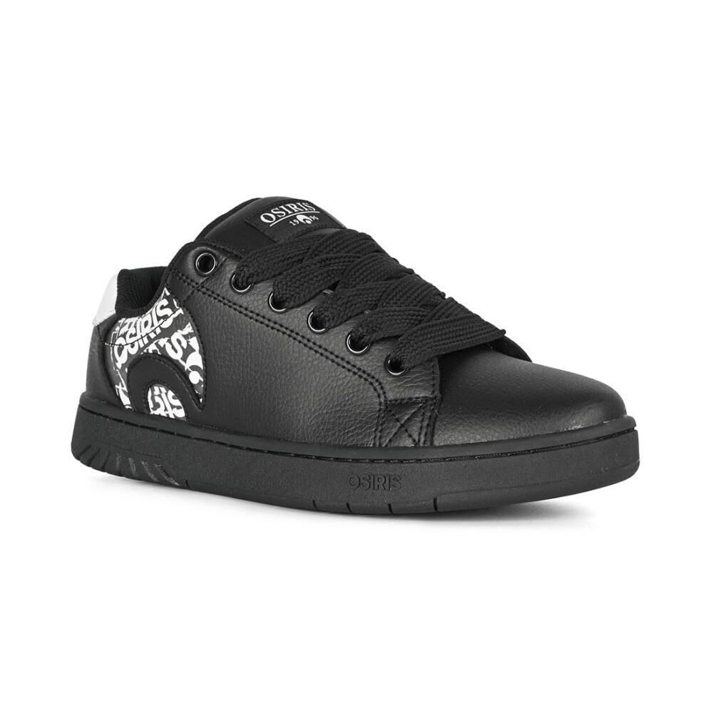 Osiris Troma Alt Skate Shoes - Black/White/Black
